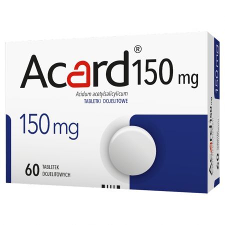 Acard 150 mg, tabletki dojelitowe,  60 szt.