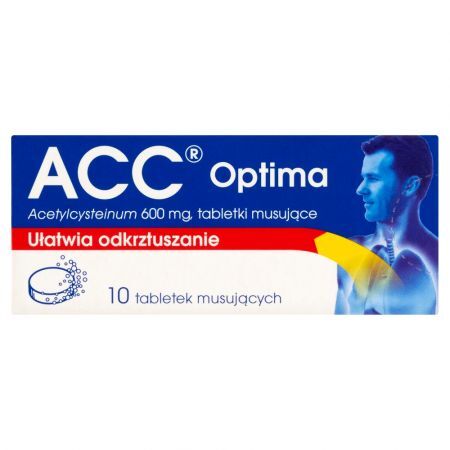 ACC Optima 600 mg, tabletki musujące, 10 szt.