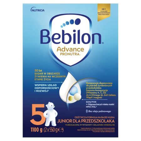 Bebilon 5 z Pronutra-Advance, mleko modyfikowane dla przedszkolaka, 1100 g