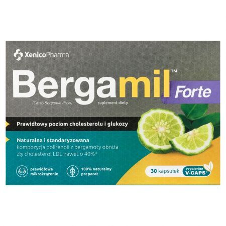 Bergamil Forte, kapsułki roślinne wegańskie, 30 szt.