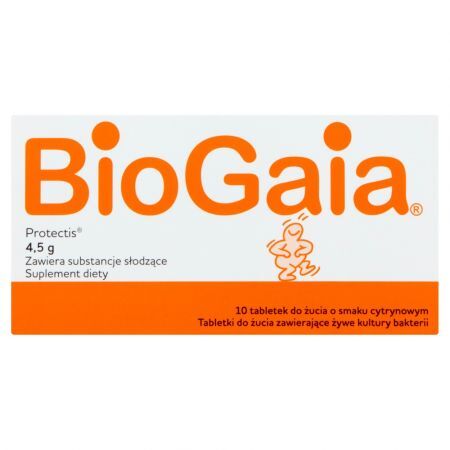 BioGaia, probiotyczne tabletki do żucia, 10 szt.