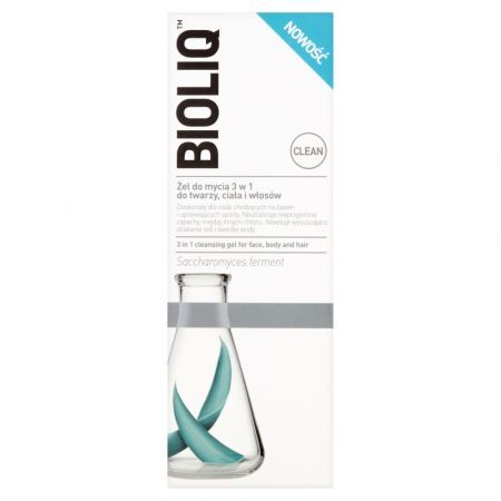 Bioliq Clean, żel do mycia twarzy, ciała, włosów, 3w1, 180 ml