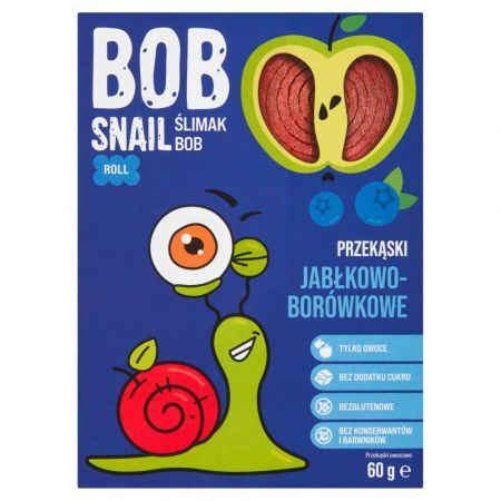 BOB SNAIL Przekąski jabłkowo-borówkowe - 60g