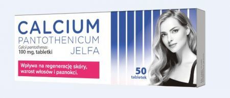 Calcium Pantothenicum Jelfa 100 mg, tabletki, 50 szt.