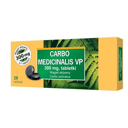 Carbo Medicinalis VP 300 mg, tabletki, 20 szt.