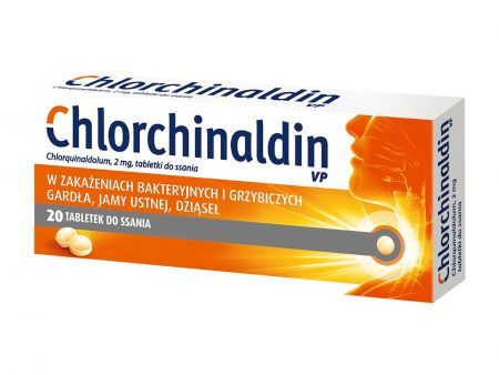 Chlorchinaldin VP 2 mg, tabletki do ssania, 20 szt.