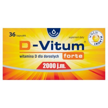 D-Vitum Forte 2000 j.m., kapsułki, 36 szt.