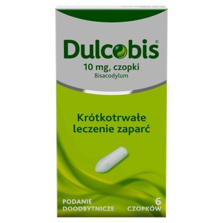 Dulcobis 10 mg, czopki doodbytnicze, 6 szt.