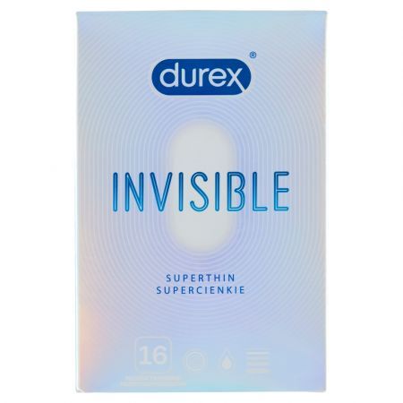 Durex Invisible, prezerwatywy dla większej bliskości, 16 szt.
