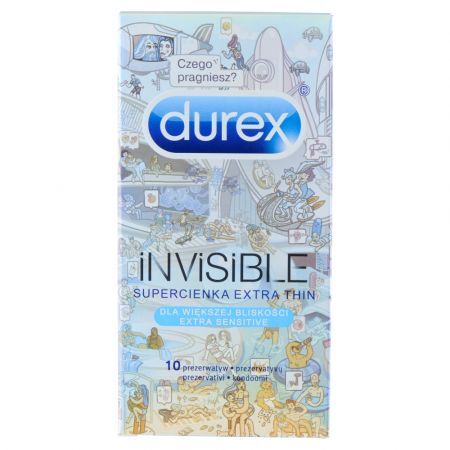 Durex Invisible Prezerwatywy supercienka - 10 szt.