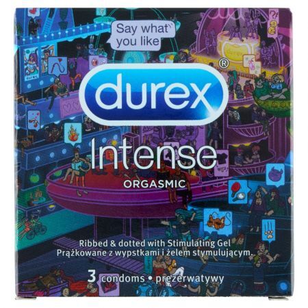 DUREX Prezerwatywy Durex Intense Emoji - 3 szt.
