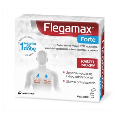 Flegamax Forte, granulat do sporządzania roztworu doustnego, 6 saszetek