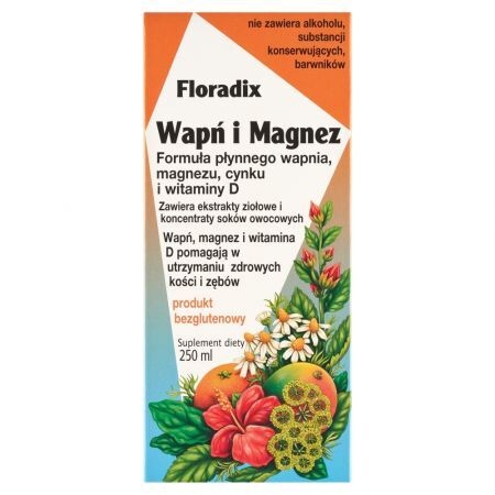 Floradix Wapń i Magnez, płyn, 250 ml