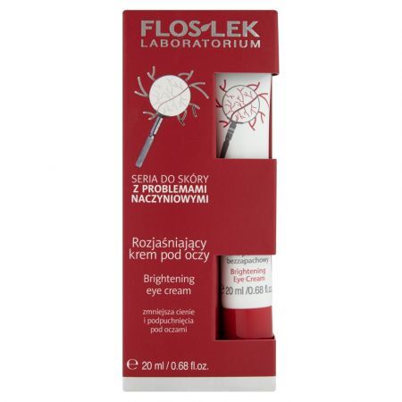 Flos-Lek Naczynka, rozjaśniający krem pod oczy, 20 ml