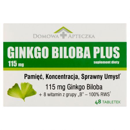 Ginkgo Biloba Plus, tabletki, 48 szt.