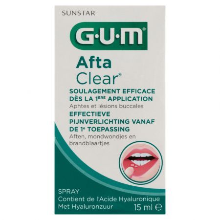 GUM AFTA CLEAR Spray spray do ust 15 ml