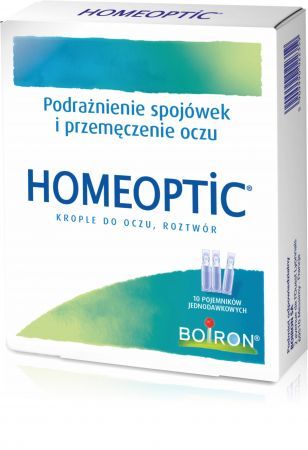 Homeoptic, krople do oczu, 10 pojemników po 0,4 ml