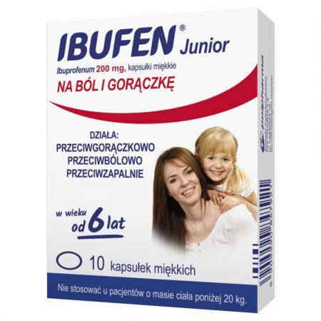 Ibufen Junior 200 mg, kapsułki miękkie, 10 szt.