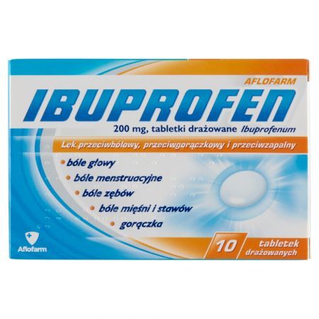 Ibuprofen 200 mg, tabletki drażowane, 10 szt. (Aflofarm)