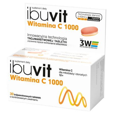 Ibuvit Witamina C 1000 mg, tabletki, 30 szt.