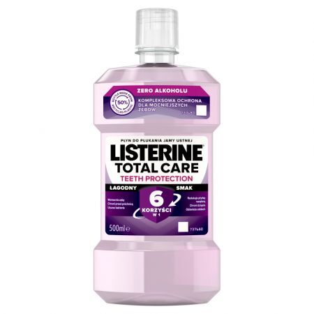 Listerine Total Care Zero, płyn do płukania jamy ustnej, 500 ml