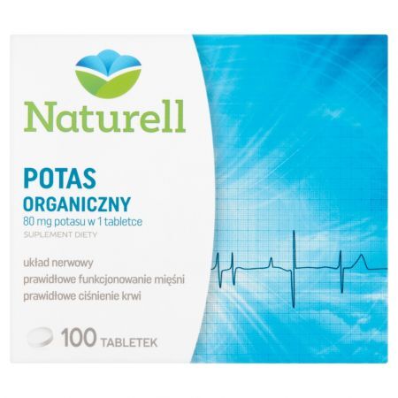 Naturell Potas organiczny, tabletki, 100 szt.