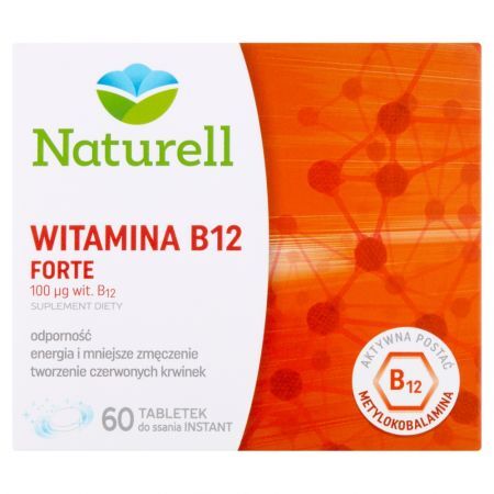 Naturell Witamina B12 Forte, tabletki do ssania, 60 szt.