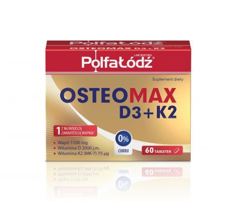 Osteomax D3 + K2, tabletki, 60 szt.