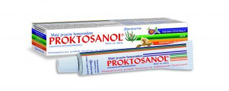 Proktosanol, homeopatyczna maść doodbytnicza przeciw hemoroidom, 40 g
